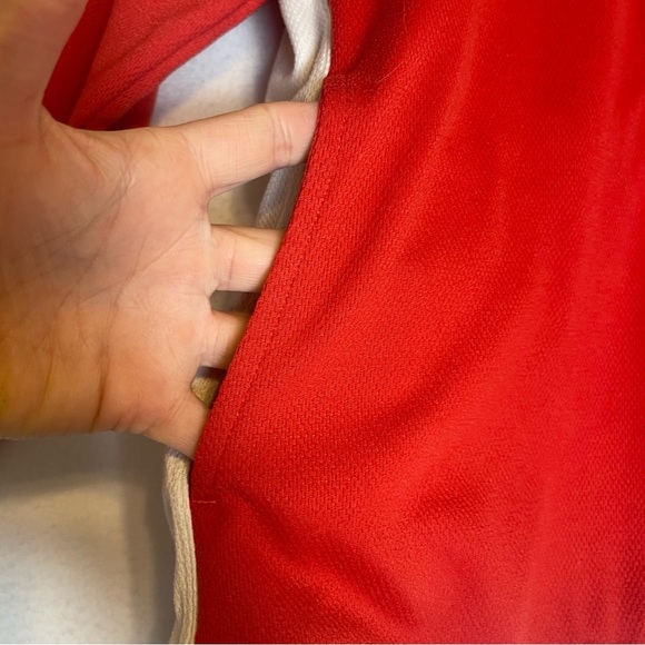 Nike Women’s Red‎ and White Long Sleeve 1/4 Zip Hoodie S *C0293 - Picture 6 of 11